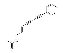 7-phenylhept-2-en-4,6-diynyl acetate Structure