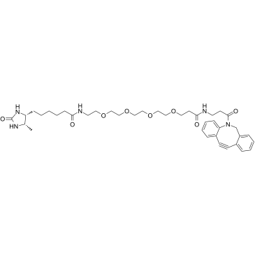 DBCO-PEG4-Desthiobiotin结构式