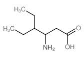 3-Amino-4-ethylhexanoic acid Structure