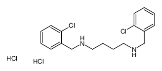 N,N'-bis[(2-chlorophenyl)methyl]butane-1,4-diamine,dihydrochloride结构式