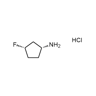 (1R,3S)-3-Fluorocyclopentanamine hydrochloride Structure