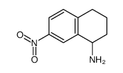 7-nitro-1,2,3,4-tetrahydronaphthalen-1-amine结构式