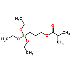 甲基丙烯酸3-(三乙氧基硅基)丙酯结构式