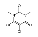 5,6-dichloro-1,3-dimethyluracil结构式