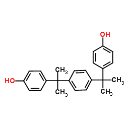 α,α'-双(4-羟基苯基)-1,4-二异丙基苯结构式