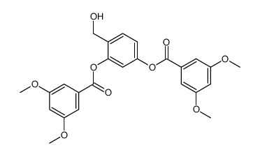 2,4-Bis(3',5'-dimethoxybenzoyloxy)benzyl alcohol Structure