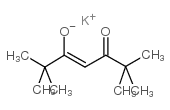 3,5-Heptanedione,2,2,6,6-tetramethyl-, ion(1-), potassium (1:1) structure