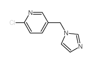 2-氯-5-(1H-咪唑-1-甲基)吡啶结构式
