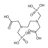 N,N'-ethane-1,2-diylbis[N-(phosphonomethyl)glycine Structure