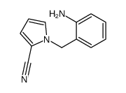 1-[(2-氨基苯基)甲基]-1H-吡咯-2-甲腈结构式
