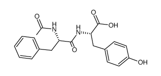 N-乙酰基-L-苯丙氨酰-L-酪氨酸结构式
