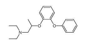 N,N-Diethyl-2-(o-phenoxyphenoxy)propylamine结构式