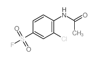Benzenesulfonylfluoride, 4-(acetylamino)-3-chloro- Structure