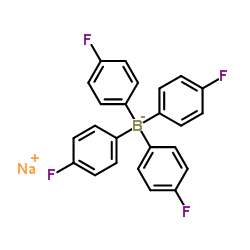 Sodium tetrakis(4-fluorophenyl)borate(1-) structure