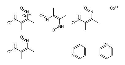 tetrakis[(butane-2,3-dione dioximato)(1-)-N,N']bis(pyridine)dicobalt, (Co-Co), stereoisomer Structure