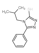 4-异丁基-5-苯基-4H-1,2,4-噻唑-3-氢硫化物结构式