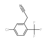 5-氯-2-三氟甲基苯乙腈结构式