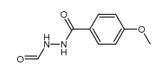 N-(4-methoxybenzoyl)-N'-formylhydrazine结构式