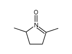 2,5-dimethyl-3,4-dihydro-2H-pyrrole 1-oxide结构式
