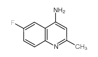 4-氨基-6-氟-2-甲基喹啉结构式