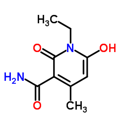 3-Carbamoyl-4-methyl-6-hydroxy-n-ethyl pyridone Structure