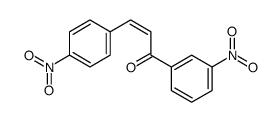 (E)-1-(3-nitrophenyl)-3-(4-nitrophenyl)prop-2-en-1-one结构式