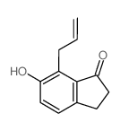 6-羟基-7-烯丙基-1-茚酮结构式