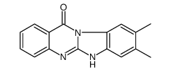 Benzimidazo(2,1-b)quinazolin-12(6H)-one, 8,9-dimethyl- Structure