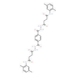 4,4'-[1,4-Phenylenebis(carbonyl-2,1-hydrazinediyl)]bis[N-(2,5-dimethylphenyl)-4-oxobutanamide] picture