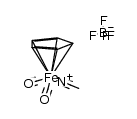 Fp(acetonitrile)(tetrafluoroborate)结构式