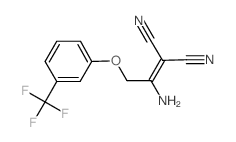 2-(1-AMINO-2-[3-(TRIFLUOROMETHYL)PHENOXY]ETHYLIDENE)MALONONITRILE Structure