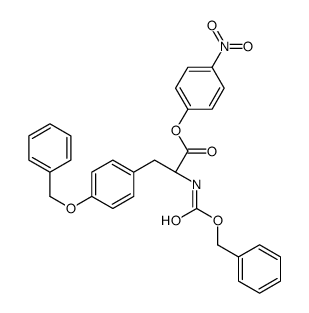 4-nitrophenyl O-benzyl-N-[(benzyloxy)carbonyl]-L-tyrosinate structure