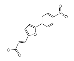 3-[5-(4-nitrophenyl)furan-2-yl]prop-2-enoyl chloride结构式