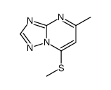 5-methyl-7-methylsulfanyl-[1,2,4]triazolo[1,5-a]pyrimidine结构式