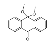 10,10-dimethoxyanthracen-9-one结构式