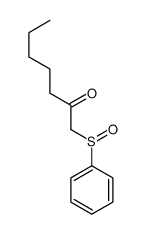 1-(benzenesulfinyl)heptan-2-one Structure