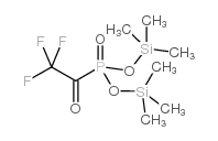 双(三甲基甲硅烷基)三氟磷酸乙酰酯结构式