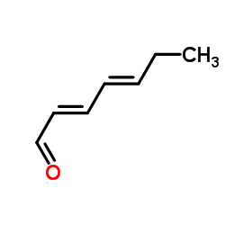 (E,E)-2,4-庚二烯醛结构式