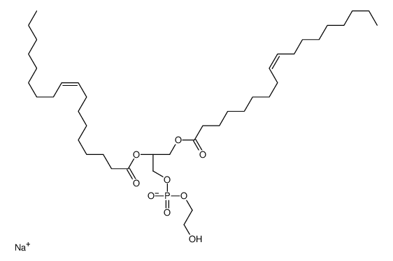 1,2-二油酰基-sn -甘油-3-磷酸(乙二醇)(钠盐)结构式