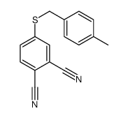 4-[(4-methylphenyl)methylsulfanyl]benzene-1,2-dicarbonitrile结构式