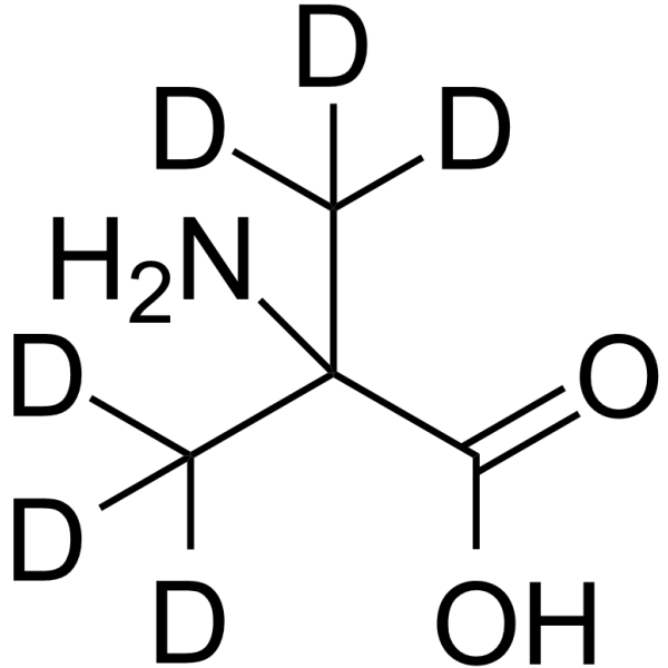 2-氨基异丁酸-D6结构式