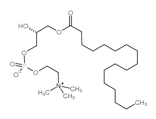 1-十七碳酰-甘油-3-磷酰胆碱结构式