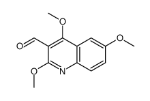 2,4,6-trimethoxyquinoline-3-carbaldehyde Structure
