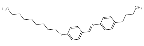 p-壬氧基苄烯-p-丁基苯胺结构式