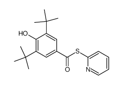 2-pyridyl 3,5-di-t-butyl-4-hydroxythiolobenzoate Structure