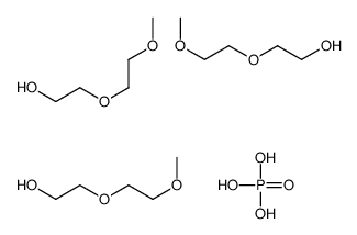 2-(2-methoxyethoxy)ethanol,phosphoric acid Structure