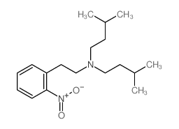 Benzeneethanamine,N,N-bis(3-methylbutyl)-2-nitro- Structure