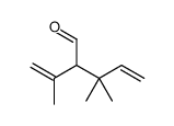 3,3-dimethyl-2-prop-1-en-2-ylpent-4-enal结构式