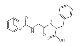 3-phenyl-2-[(2-phenylmethoxycarbonylaminoacetyl)amino]propanoic acid结构式