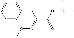 α-(Methoxyimino)benzenepropanoic acid trimethylsilyl ester结构式